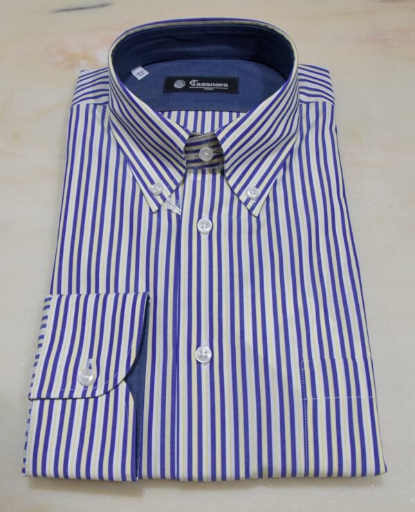 Casanova - Camicia a righe bicolori